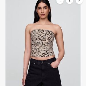 Gap Linen Blend Strapless Top